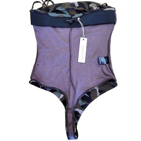 Olivaceous NWT Camouflage Body Suit Top Small - Picture 8 of 12